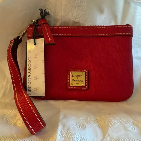Dooney & Bourke Red Wristlet - Picture 2 of 5